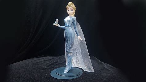 Stl File Elsa Blue Dress Bruni Model For 3d Print Frozen 👗・3d Printing