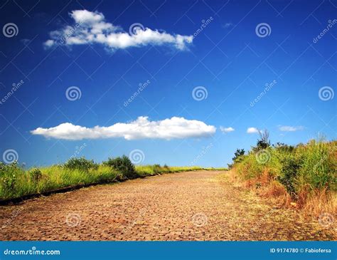 Deserted Country Road Stock Photo Image Of Rock Track 9174780