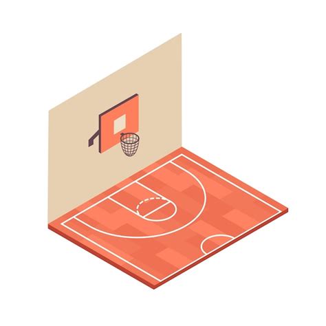 Icône De Terrain De Basket Vecteur Gratuite