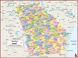 Georgia Alabama Map With Cities