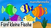 🎵 Fünf kleine Fische - Kinderlieder deutsch | Kinderlieder zum ...