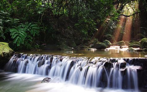 997878 Landscape Waterfall Sunlight Rock Water Sky Nature Rare