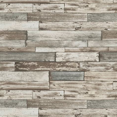 Erismann Authentic Wood Panel Wallpaper 7319 10 Greybrown I Want