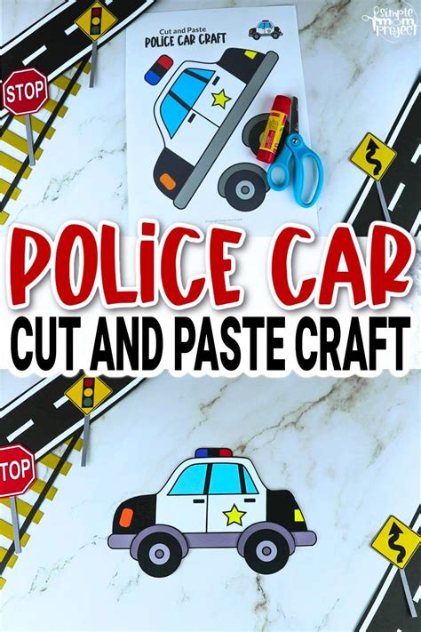 Printable Police Car Craft Template Car Craft Community Helpers