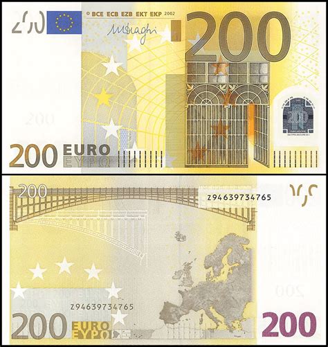 Euro coins & euro coin sets. European Union - Belgium 200 Euro Banknote, 2002, P-19Z ...