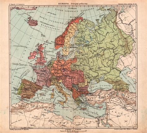 Europe 1912 20th Century Vintage World Maps Diagram Europe