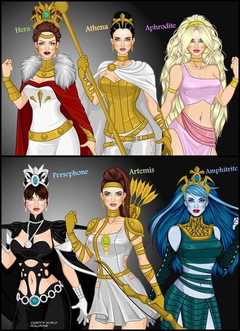 The Olympian Greek Queens And Princesses By Ladyraw Deviantart Com On Deviantart Greek
