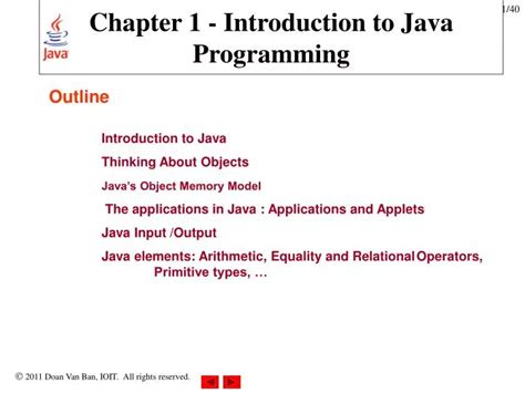 Ppt Chapter 1 Introduction To Java Programming Powerpoint