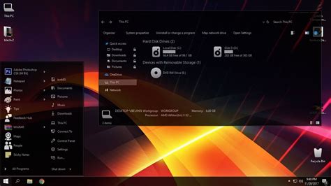 Windows 7 Black Glass Theme In Deviantart Lasopalabels