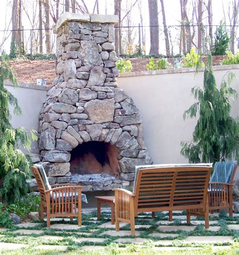 Stone Outdoor Fireplace Kits | FIREPLACE DESIGN IDEAS