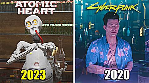 Atomic Heart 2023 Vs Cyberpunk 2077 2020 Graphic Comparison