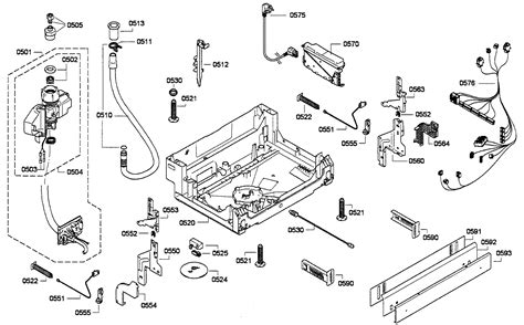 Base Assy Diagram And Parts List For Model She68e15uc01 Bosch Parts