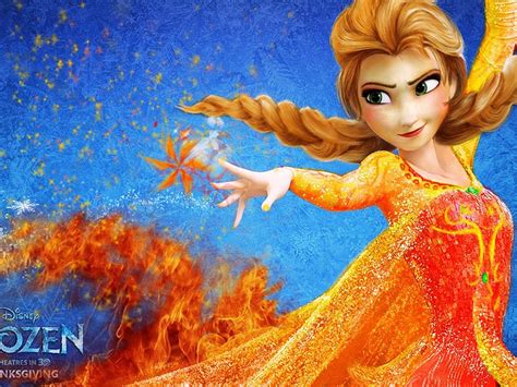 Wallpaper Frozen Elsa Movie Ice Fire Hd Layar Lebar Definisi
