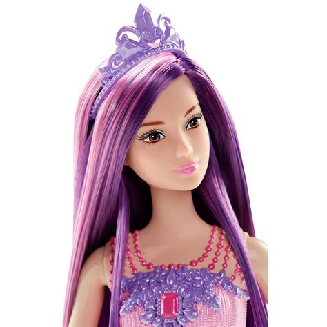Poupée Barbie Princesse Chevelure Magique Violet Et Rose Jeux Et