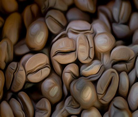 Coffee Beans Art Painting Painting By Universalenigma Fine Art America