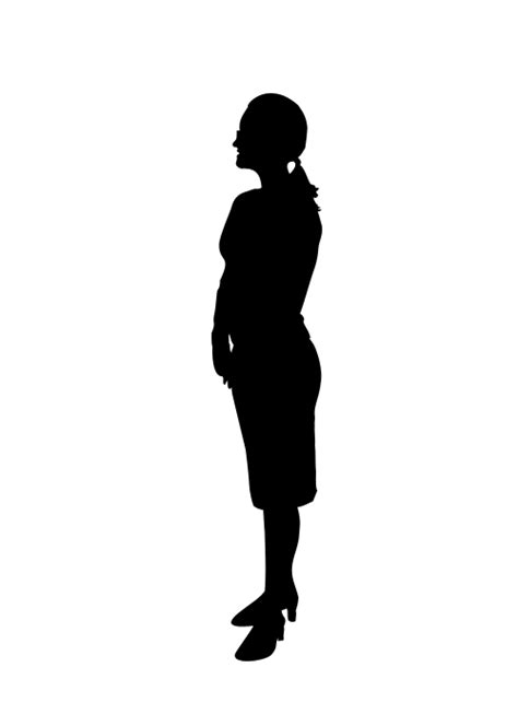 Silhouette Female Clip Art Human Png Download 500689 Free