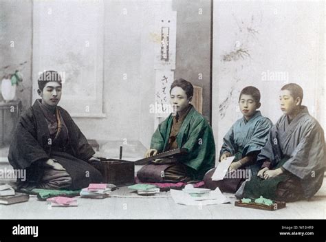 [ 1890 japón japonés oficinistas en una oficina ] japonés oficinistas en una oficina del