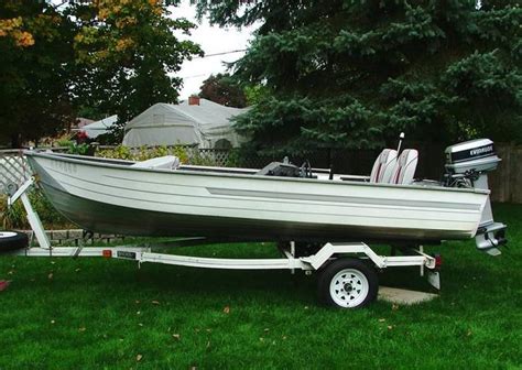 Excellent Fishing Boat Motor And Trailer For Sale In Brantford Ontario