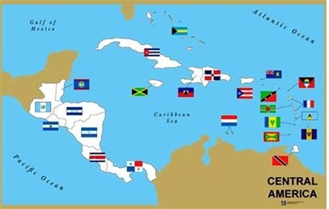 Control Map Flags Of Central America Kb Central America America