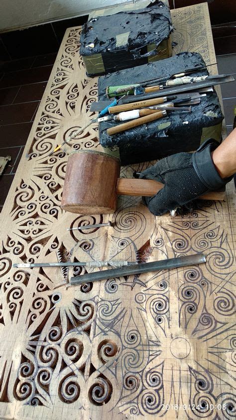 25 Ide Ukiran Dayak Ukiran Seni Tato Borneo