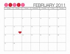 Free February Printable Calendar - Printable Word Searches