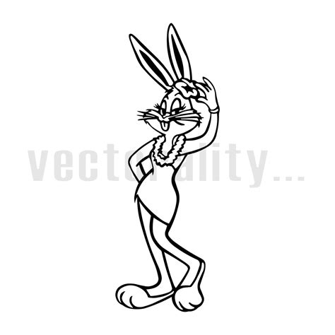 lola bunny bugs toon cartoon character rabbit girl vector art etsy méxico