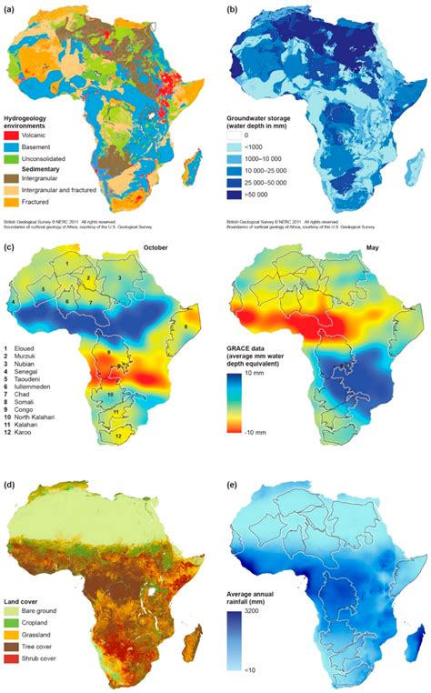 A Series Of Groundwater Maps For Africa A The Hydrogeological
