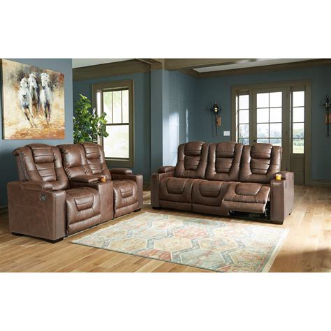 Signature Design by Ashley Owner's Box Power Reclining Living Room