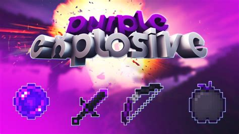 Review Texture Pack Pvp Minecraft Purple Explosive Default Edit Youtube