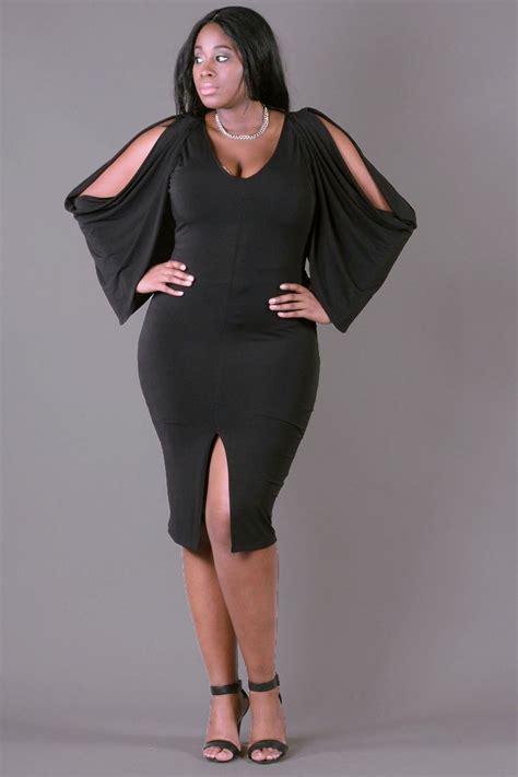Black Dress Curvy Plus Size Plus Size Black Outfit Ideas Bridesmaid