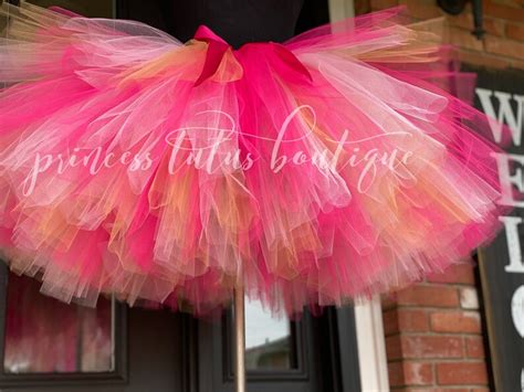 Light Pink And Fuchsia With Hints Of Gold Adult Tutu Tutus Etsy