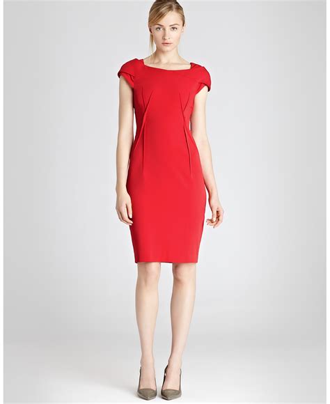 Red Sheath Dress Picture Collection