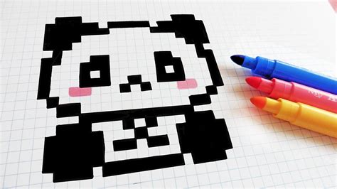 Handmade Pixel Art How To Draw Kawaii Panda Pixelart