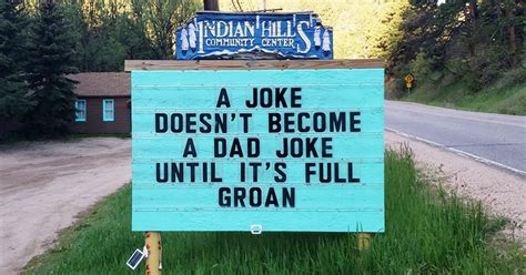 Man Posts The Most Punderful Dad Jokes On A Community Road Sign