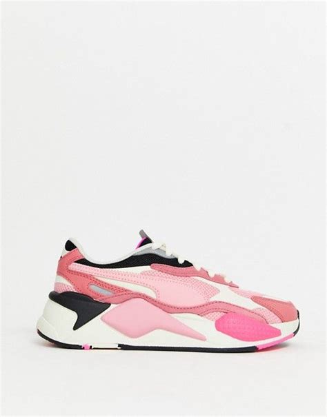 Puma Rs X Puzzle Sneakers In Pink Asos Sneakers Pink Sneakers