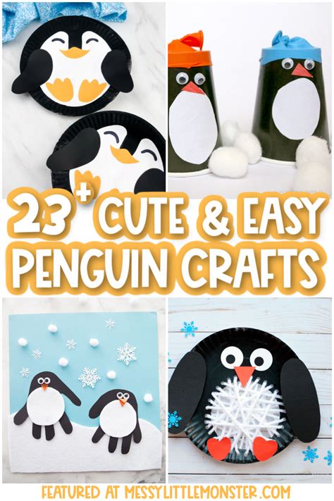 Adorable Penguin Crafts For Kids Messy Little Monster