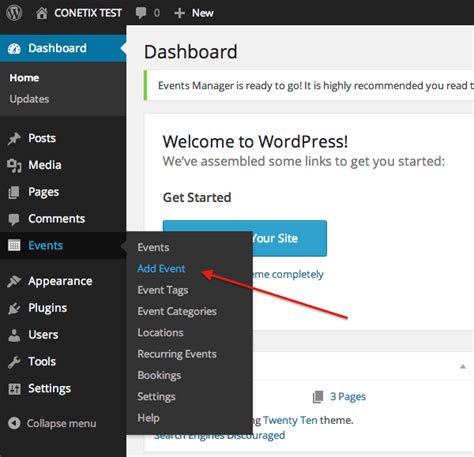 How To Add An Event In Wordpress Using Event Manager • Conetix
