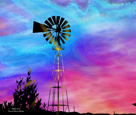 Abstract Sky Over Windmill Windmill Art Abstract Art Sites