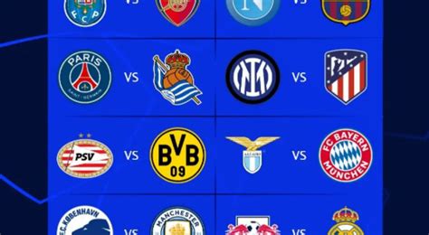 Chaveamento Da Champions League Veja Todos Os Confrontos E Data Dos