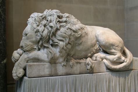 Realistic Lion Sculpture Chatsworth House Roman Sculpture Stone
