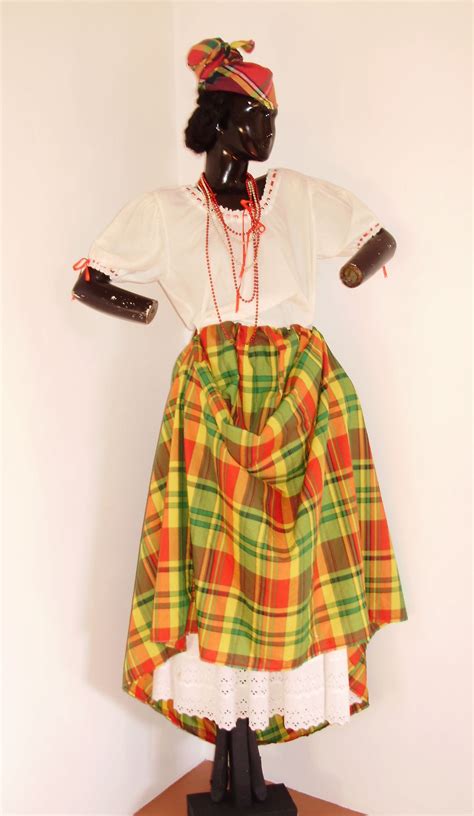 Traditional Creole Dress Carribean Fashion Culture Clothing