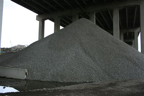 Civilstructural Engineering Course Aggregate Stockpile