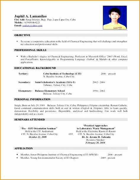 Sample Resume Philippines Perfect Job Resume Format A Perfect Resume