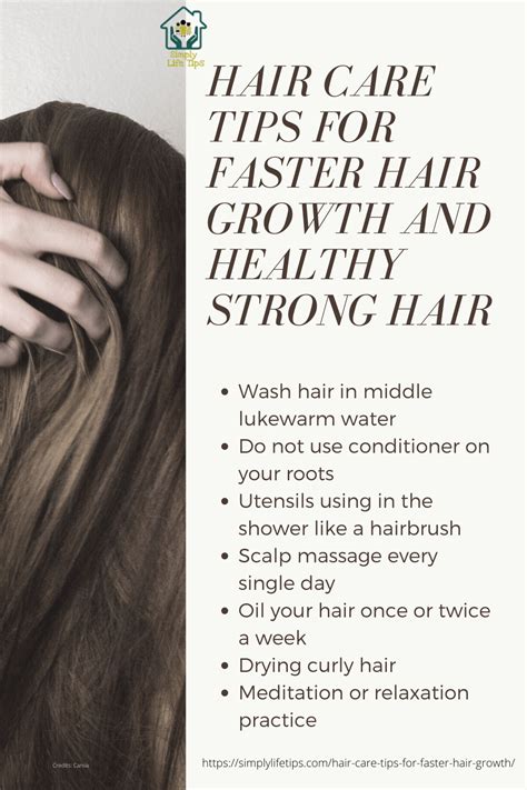 Hair Care Tips For Faster Hair Growth And Healthy Strong Hair Simply
