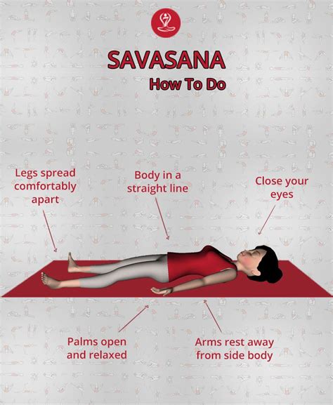 Savasana Practice End Of Yoga Sessions To Relax The Whole Body In