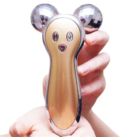 electric facial massager 3d micro current v shape face lifting firming massage slimming