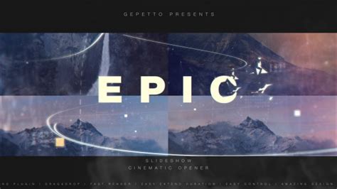 Epic Slideshow I Cinematic Opener After Effects Intro Templates