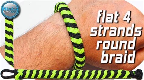 How to make your own paracord barrel racing reins! DIY a Flat 4 Strand Round Braid Paracord Bracelet World Of ...
