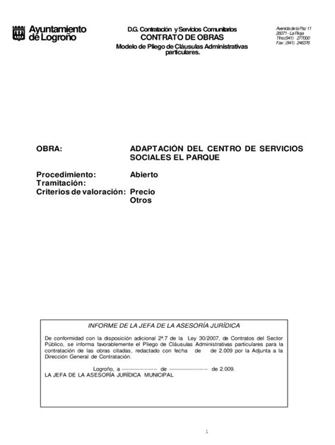 Completable En línea PROCEDIMIENTO ABIERTO Varios criterios de Fax