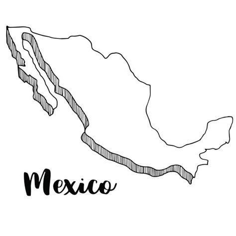 Mexico Map Drawing Illustrations Royalty Free Vector Graphics And Clip